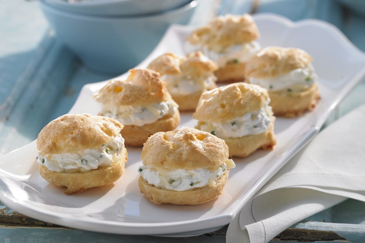 Cheese Gougeres Filled with Extra Old Cheddar Whipped Cream Canadian